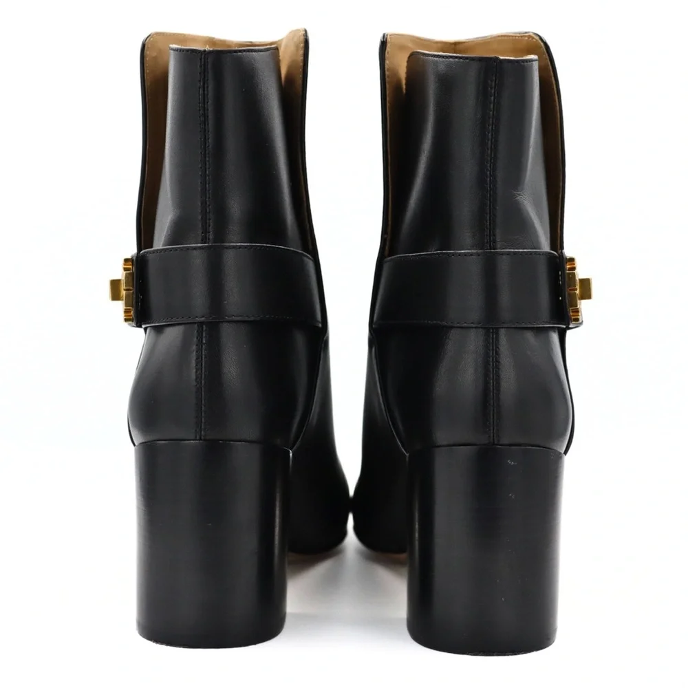 Tory Burch Kira 70MM Bootie Black Leather Ankle Boots US 9.5 M - Picture 8 of 14